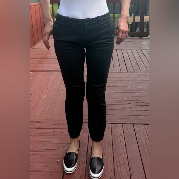 Revolve Nili Lotan Black Cropped Cargo Joggers, Ankle Zippers, Knee Details, 2 - Picture 1 of 13